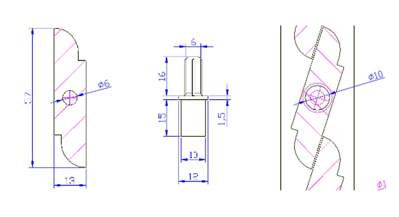Drvostil Osovina za rebrenicu